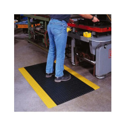 Tapis Anti-Fatigue Haute Performance Noir et Jaune