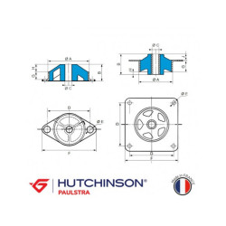 Supports Paulstra FT137