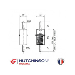 SUPPORTS ANTIVIBRATOIRE FT101